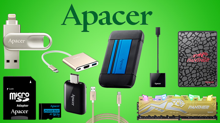 نگاهی به تاریخچه و محصولات برند اپیسر (Apacer)